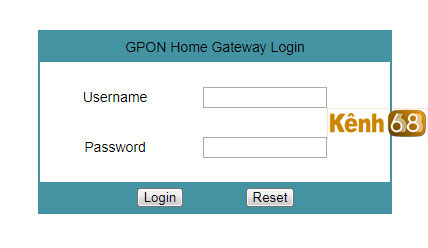 cách đổi mật khẩu wifi fpt - nhập thông tin tài khoản