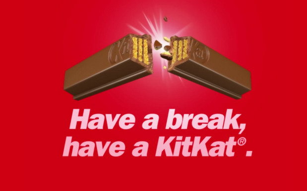 slogan hay về kinh doanh - Have a break, have a kitkat