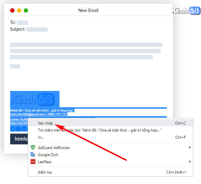 Cách tạo chữ ký Gmail chuyên nghiệp với htmlsig.com 009